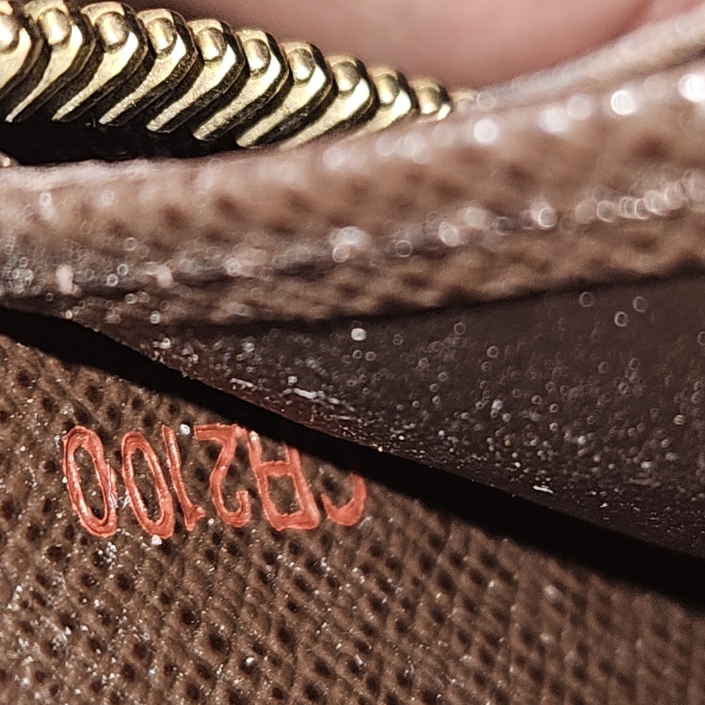 Louis Vuitton Brown Damier Ebene Zip Around Wallet - Picture 8 of 9